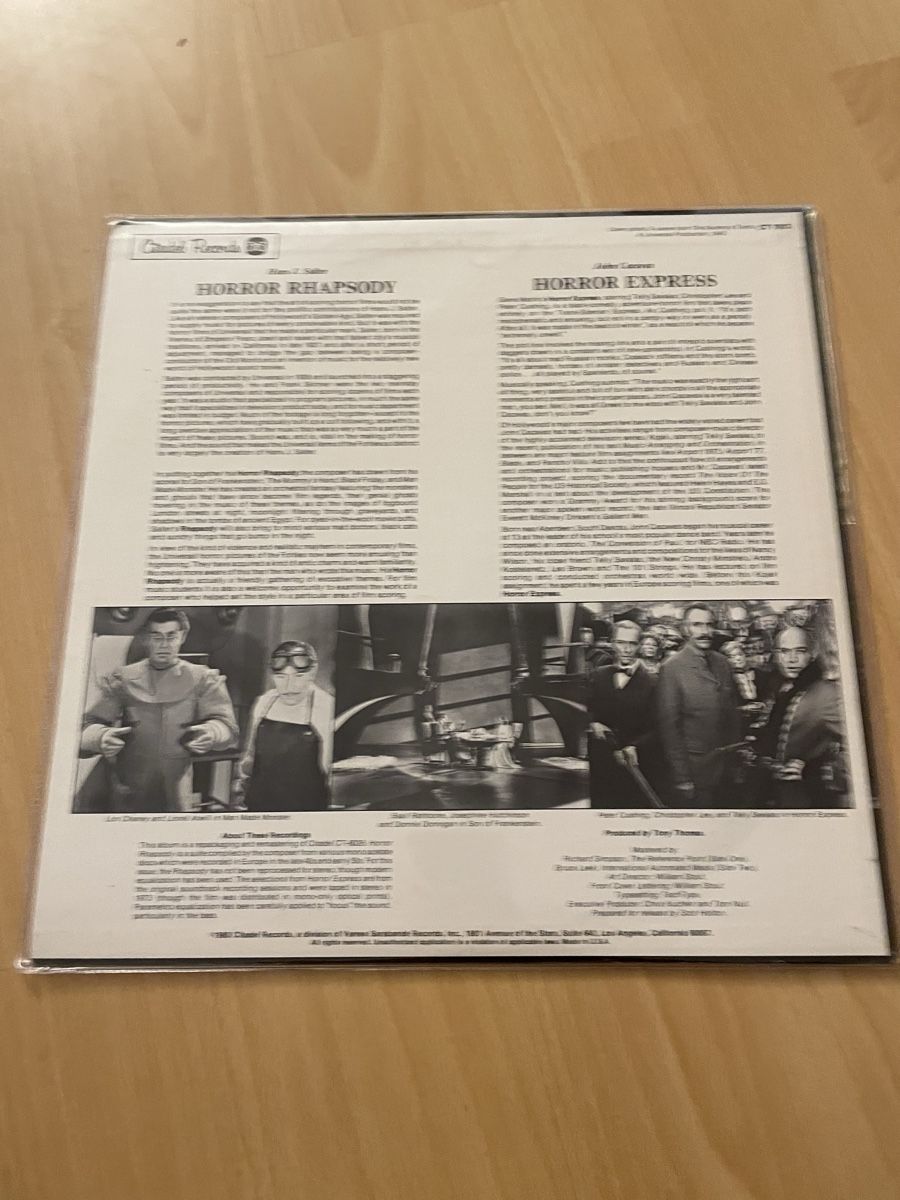 Dischi in vinile: Horror Rhapsody / Horror Express - Salter / Cacavas – Usato da Hombrechtikon venduto da baersandro 1