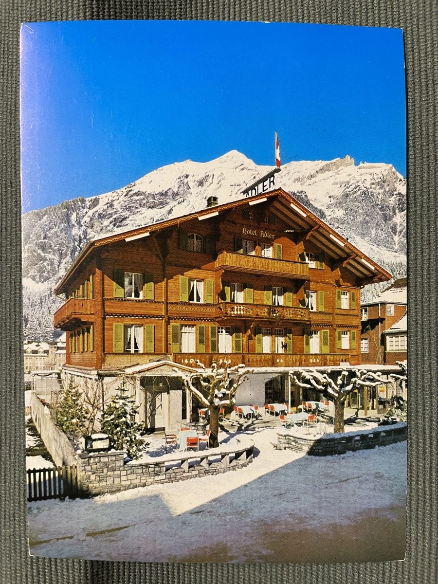 Cartoline postali: AK von Hotel Adler / Kandersteg – Usato da Rümlang venduto da Kartenpost1