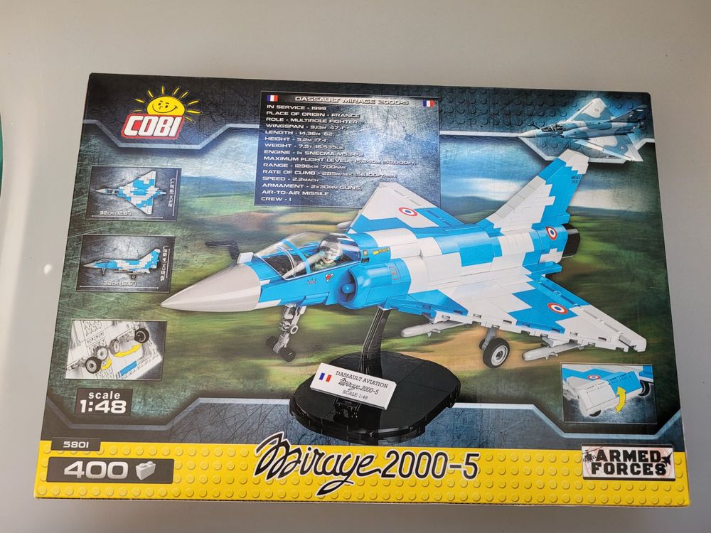 COBI 5801 Set Di Blocchi Costruttivi – 400 Pezzi – Colori Grigio E Blu – Compatibile Con Altri Marchi – Fabbricato In UE