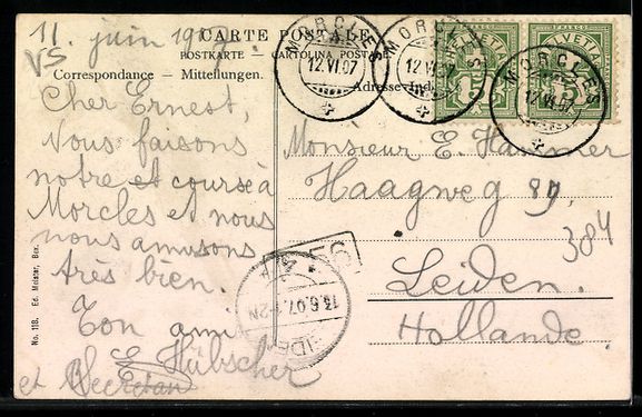 Cartoline postali: AK St. Maurice, Dent du Midi – Usato da Berlin venduto da bartko-reher 1