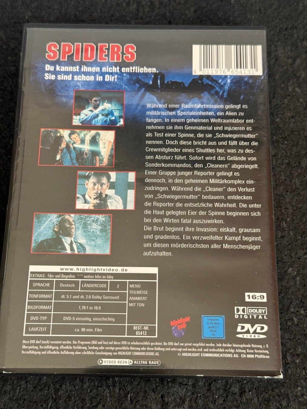 Tous les DVDs: SPIDERS DVD DE – D'occasion à Fribourg par tschjoly 1