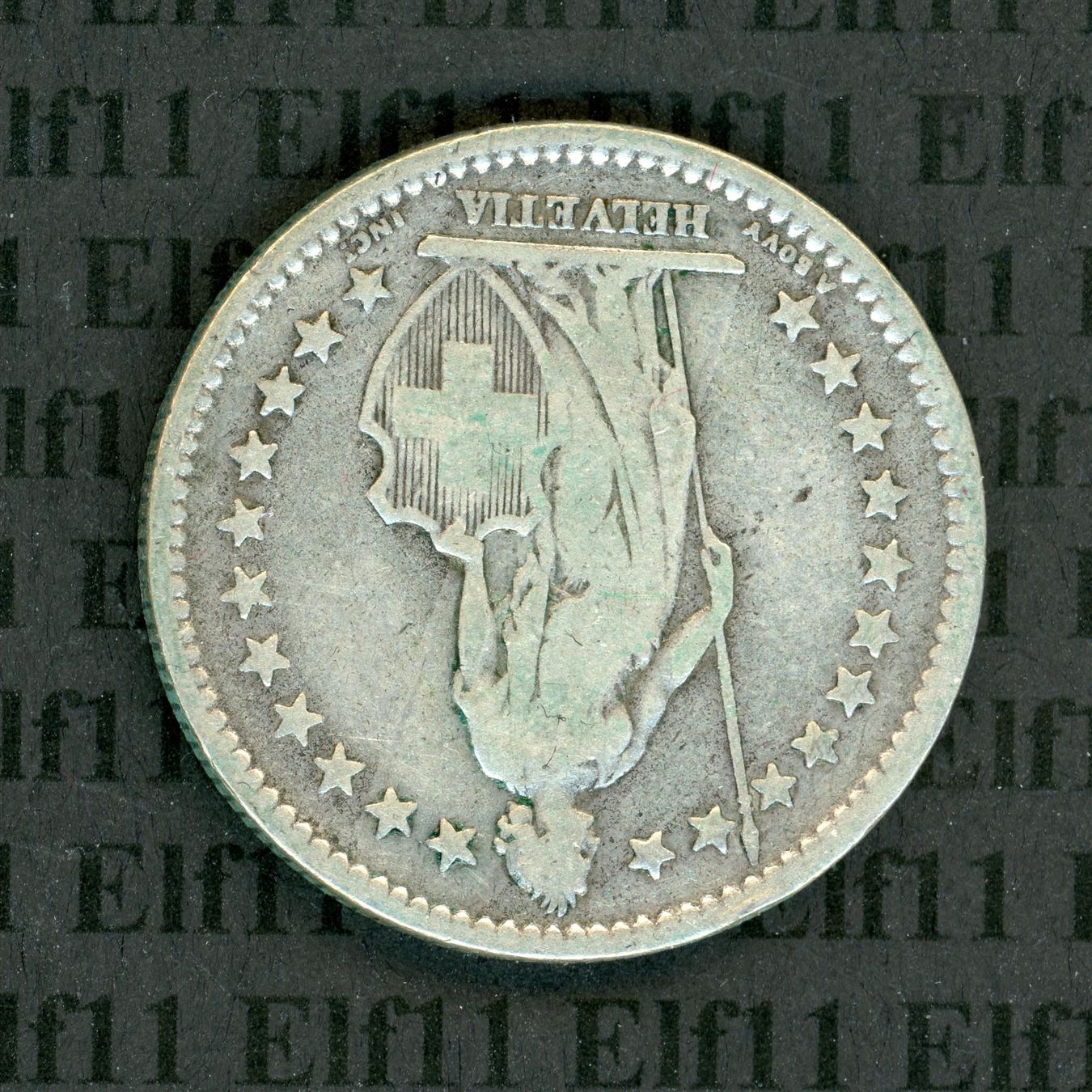 Tutti le monete: CHF___2.00 1875 ss 2 Franken – Usato da Widnau venduto da Elf11 1