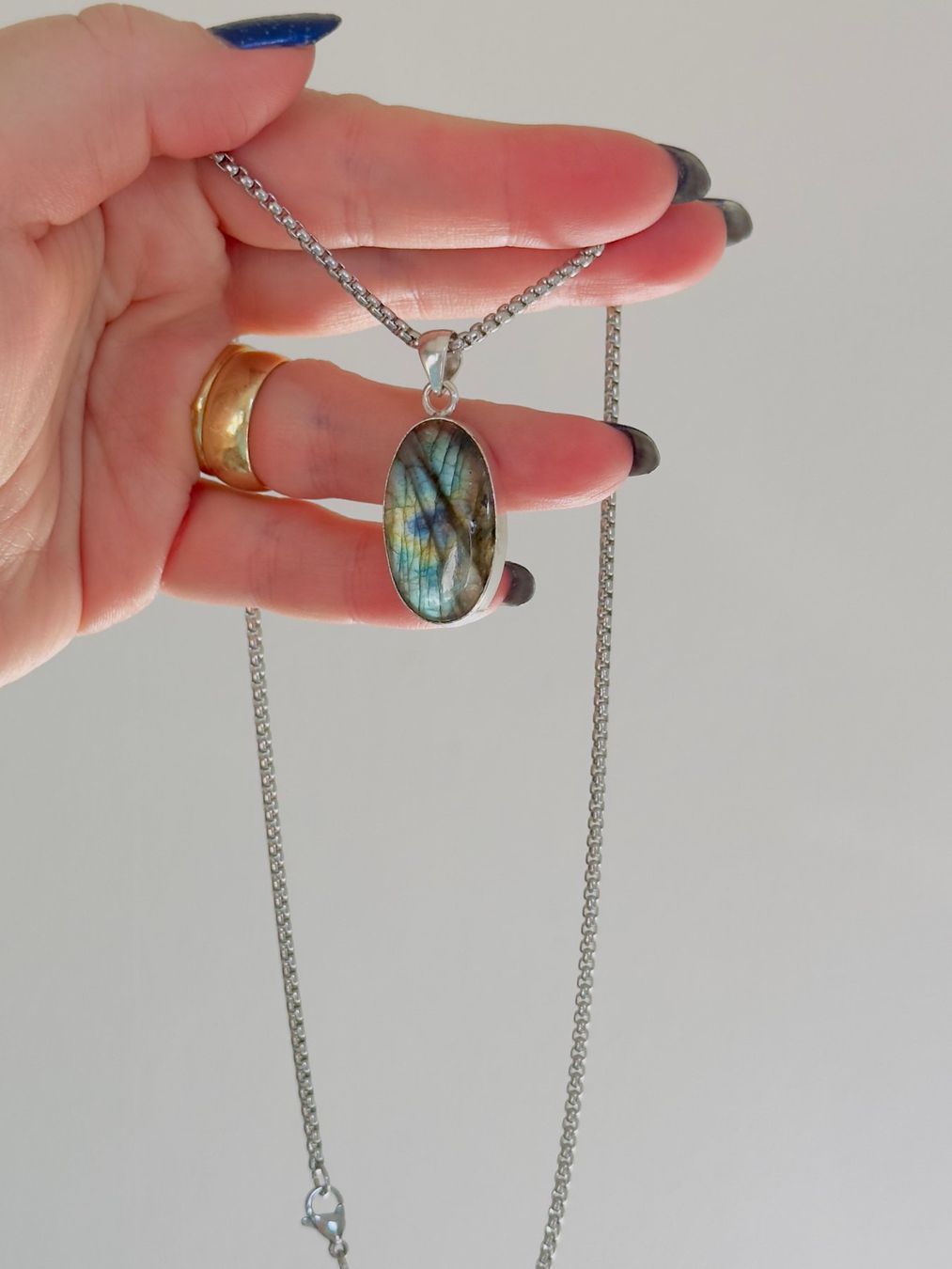 Catenine: Labradorite necklace – Nuovo e nell'imballaggio originale da Genève venduto da AGBERG 5