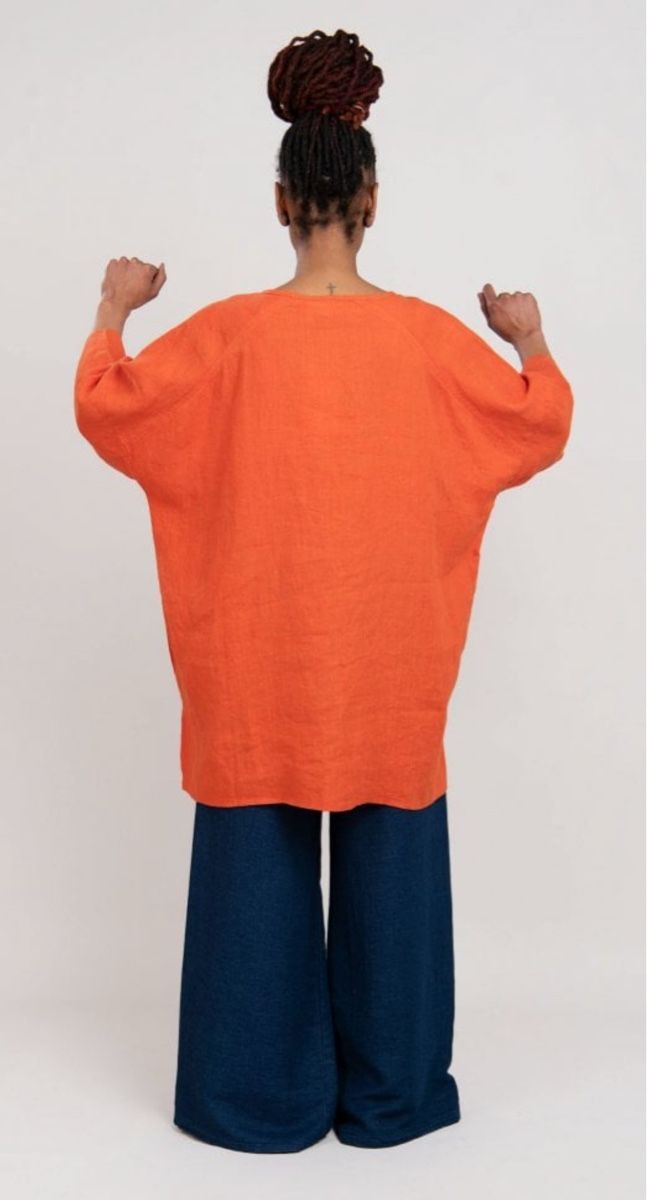 Luukaa Tuniken: LUUKAA Rust Orange Tunique 100% Lin Taille 40/42, SS2026 – Neu und originalverpackt aus Morges von sandy069 6