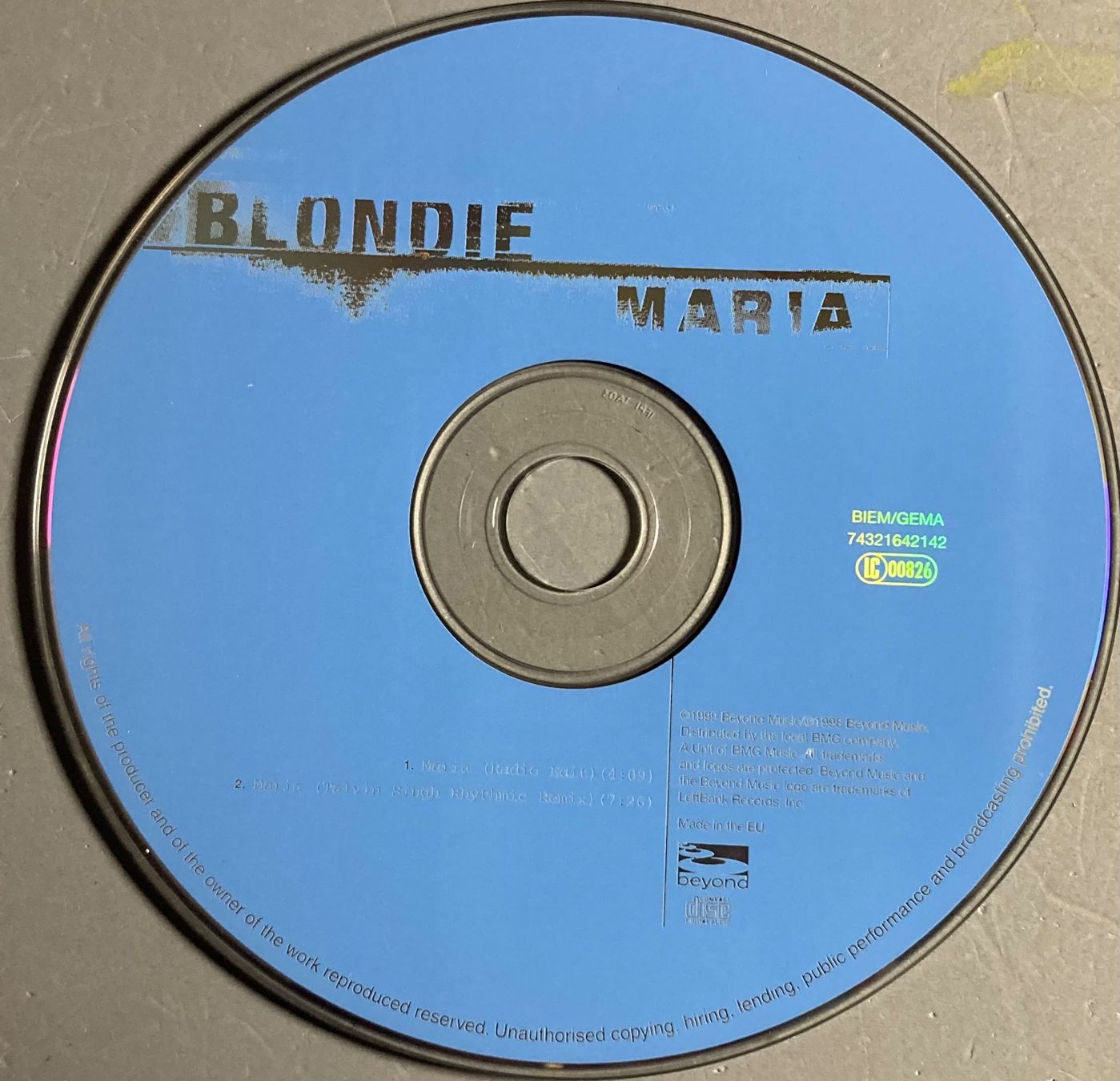 CDs: BLONDIE - MARIA – Gebraucht aus Poliez-Pittet von Newtown-Records 2