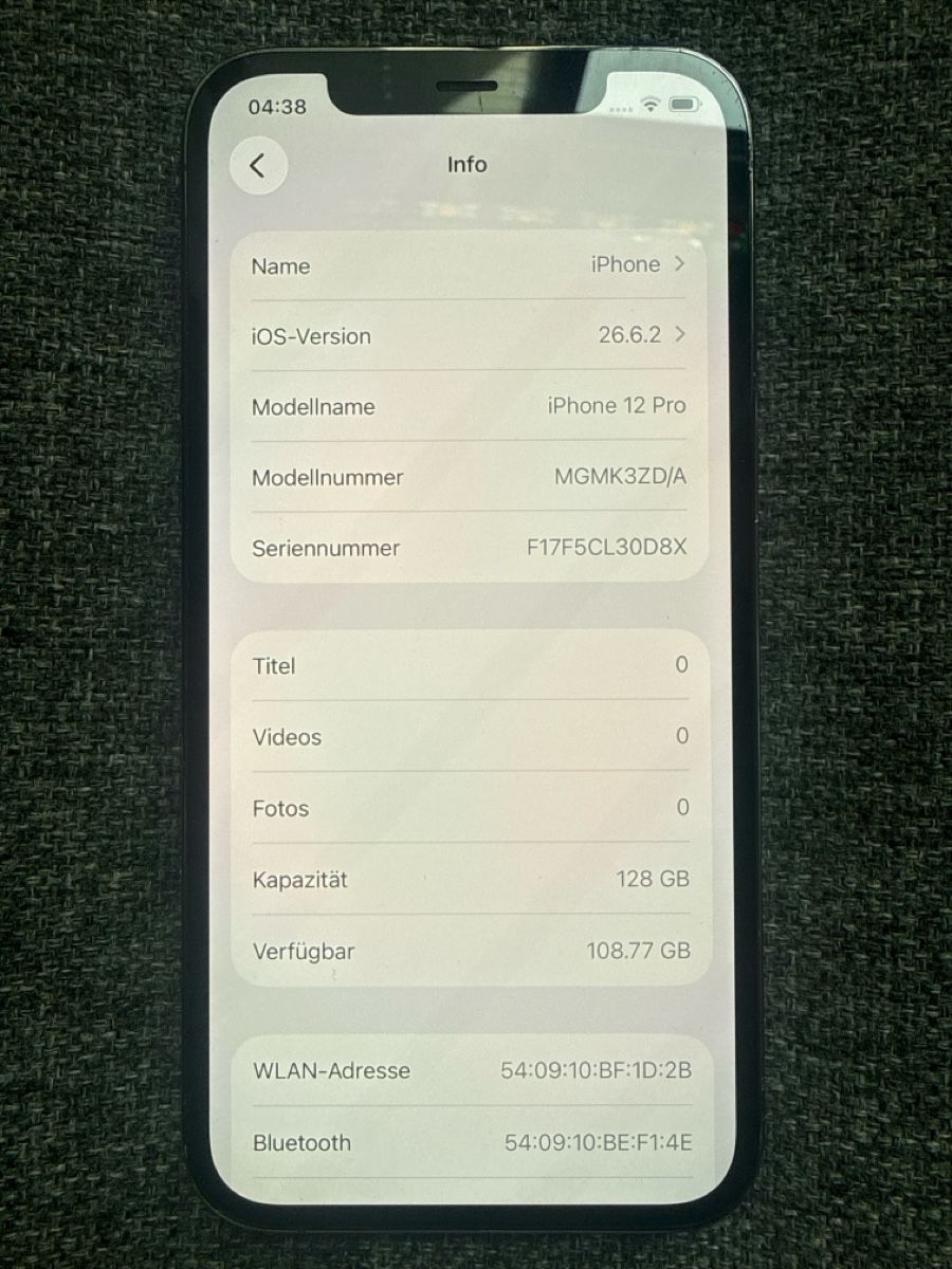 Apple Handys / Smartphones: Apple iPhone 12 Pro 128 GB – Gebraucht aus Zürich von rog_z8nn 3