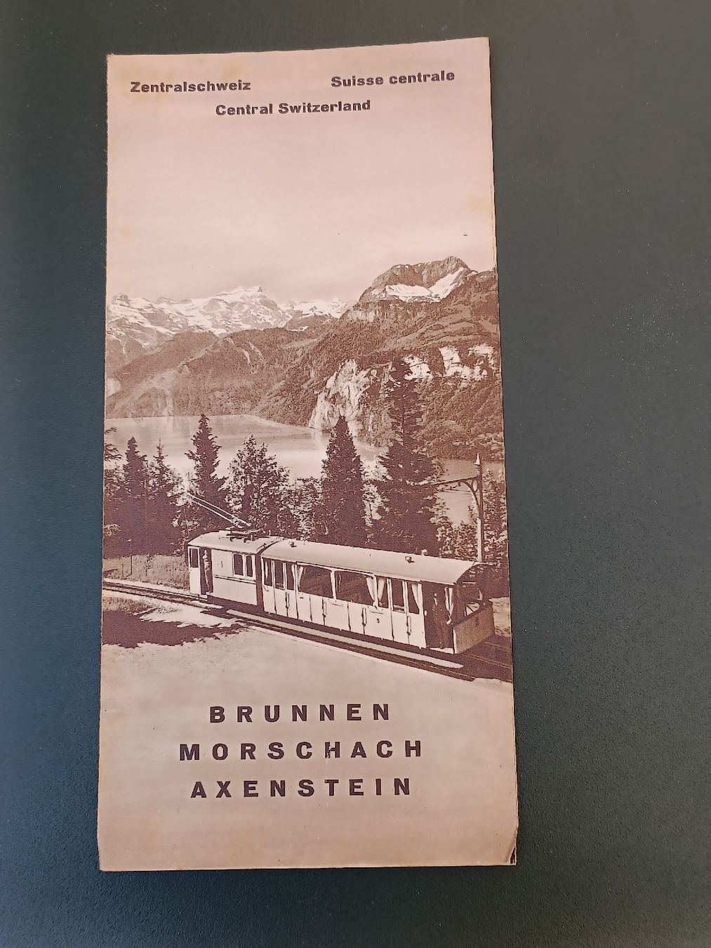 Documenti: Alter Prospekt / Brunnen - Morschach - Axenstein ca. 1930 – Usato da Brugg AG venduto da Ente015