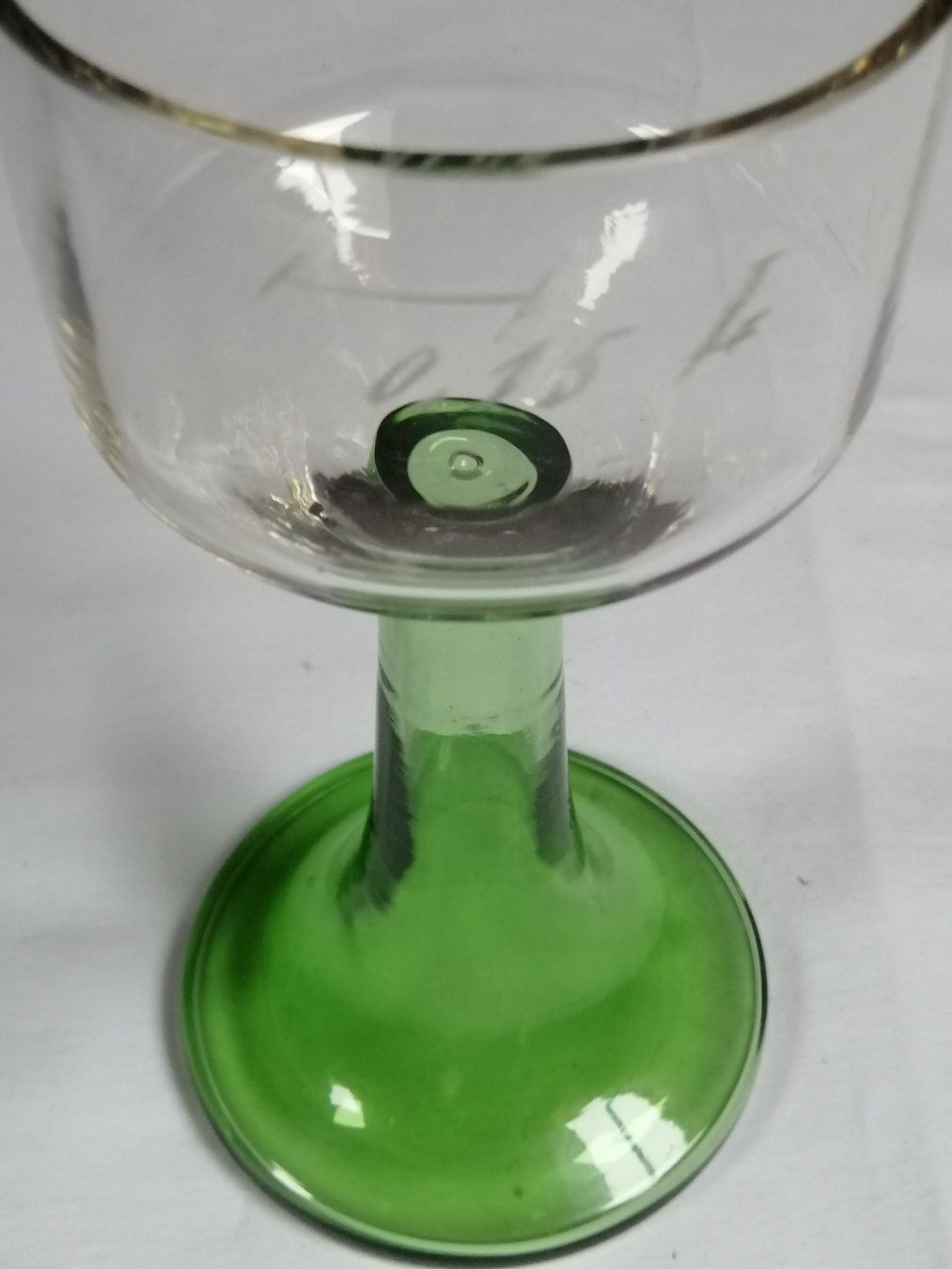 Gläser: Weinglas antik, Höhe 16.7 cm, um 1880-1900 – Gebraucht aus Oberriet SG von Atir47 2