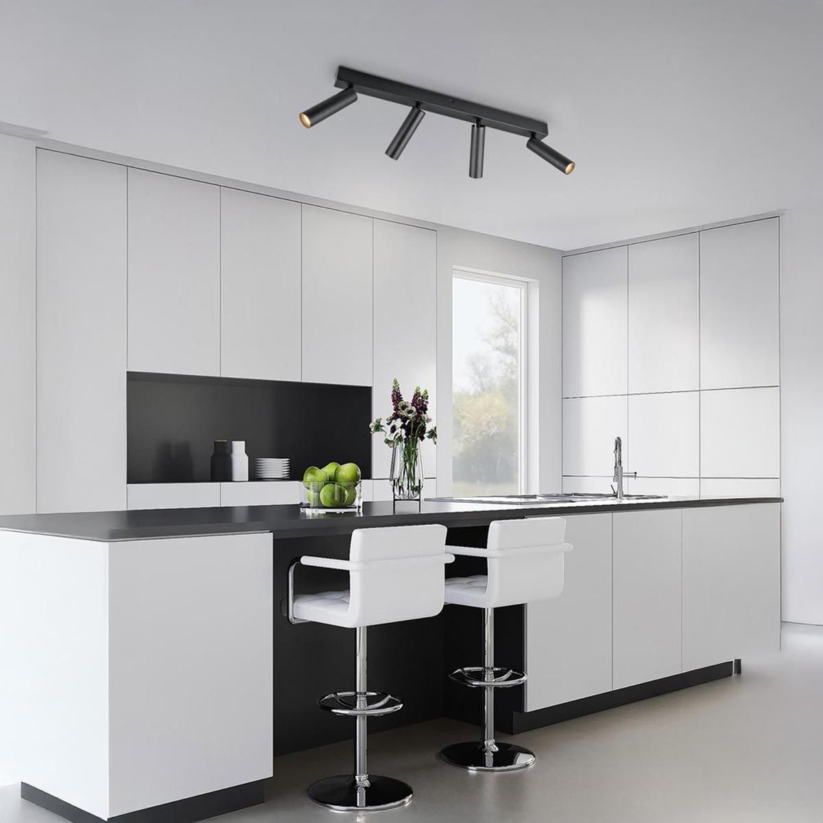 Lampen: LED Strahler, 4er, Schwarz 65 cm x 13 cm – Neu (gemäss Beschreibung) aus Kreuzlingen von Smart-Light 1