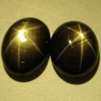Stern Saphir Paar 1,54 ct Braun Gold Oval unbehandelt