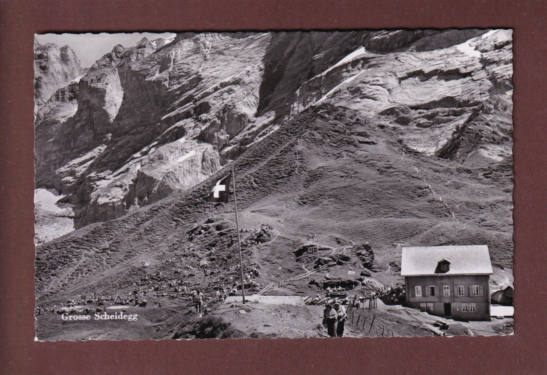Cartoline postali: GROSSE SCHEIDEGG - 1955 – Usato da Pully venduto da nicecards-shop