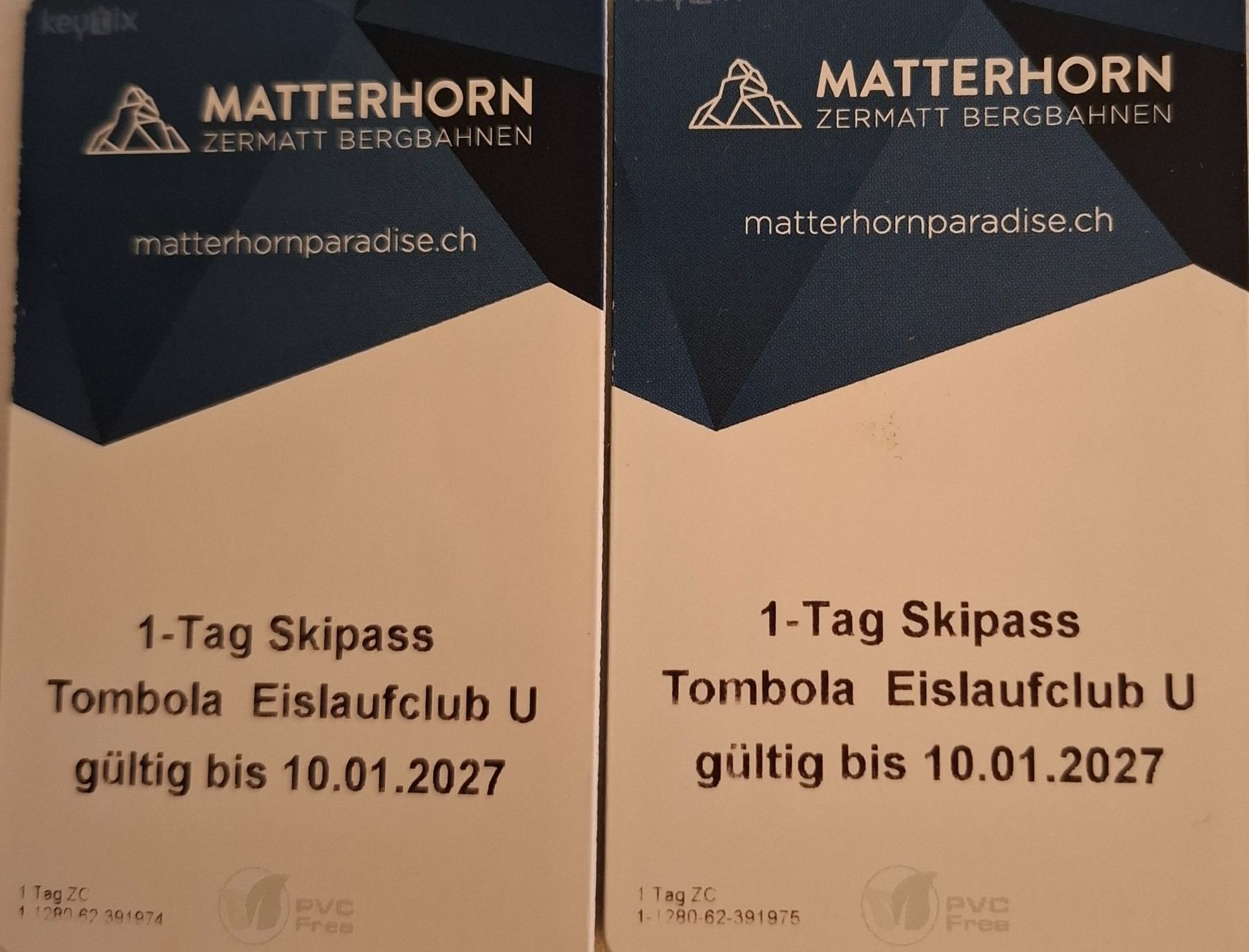 Tickets: 2 Skipässe-Tagespässe Zermatt – Gebraucht aus Stallikon von puma47