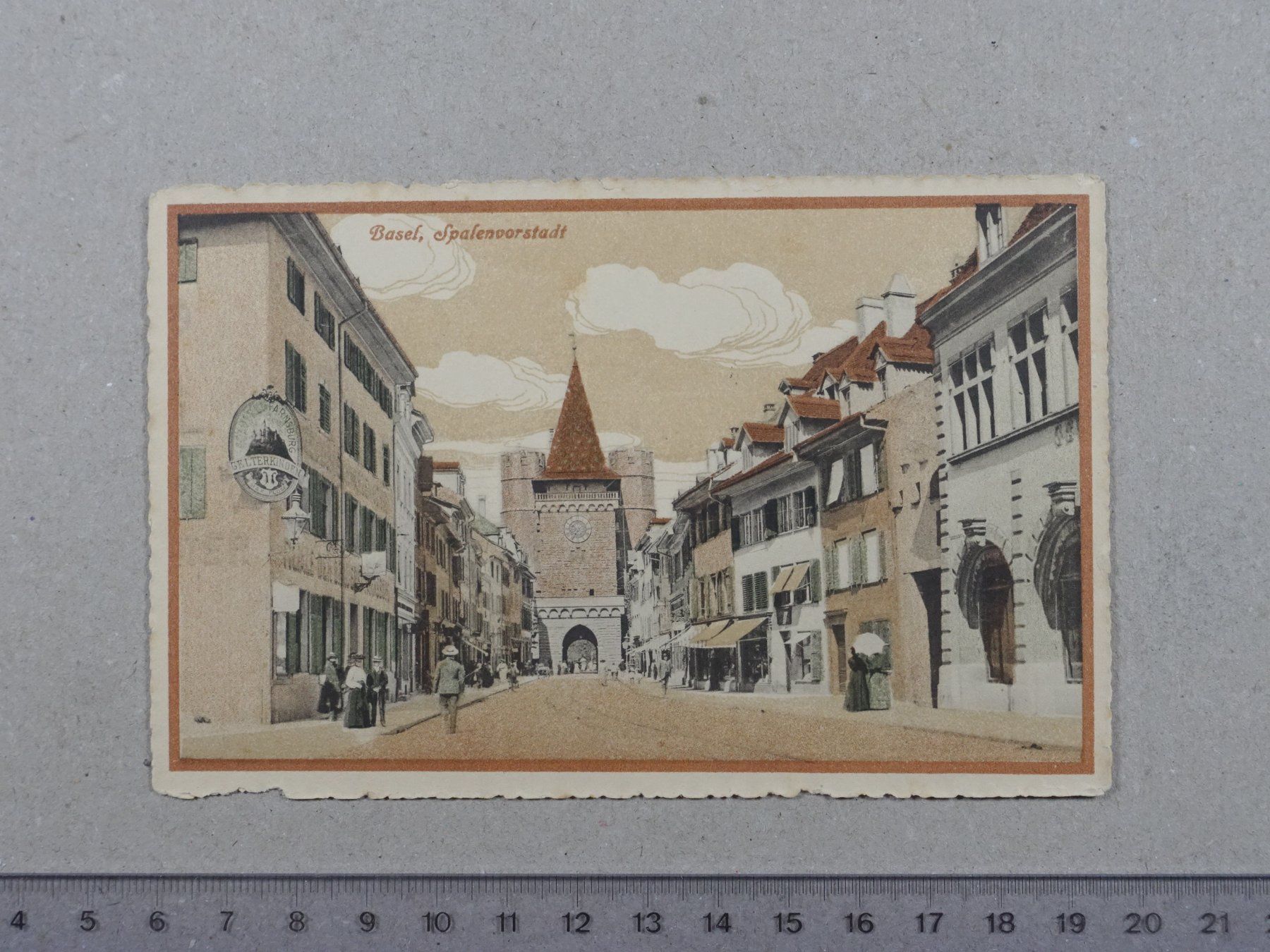 Cartoline postali: Basel, Spalenvorstadt – Usato da Lenzburg venduto da fh1