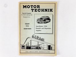 Motor-Technik Amerikaner 1946 Einstell- und Reparaturangaben