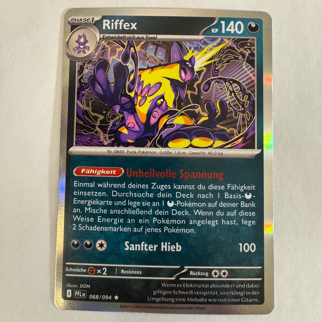 Pokémon Carte collezionabili: Pokémon PFL - Riffex - 68 / 94 - DE – Nuovo (secondo la descrizione) da Staad SG venduto da miaCards