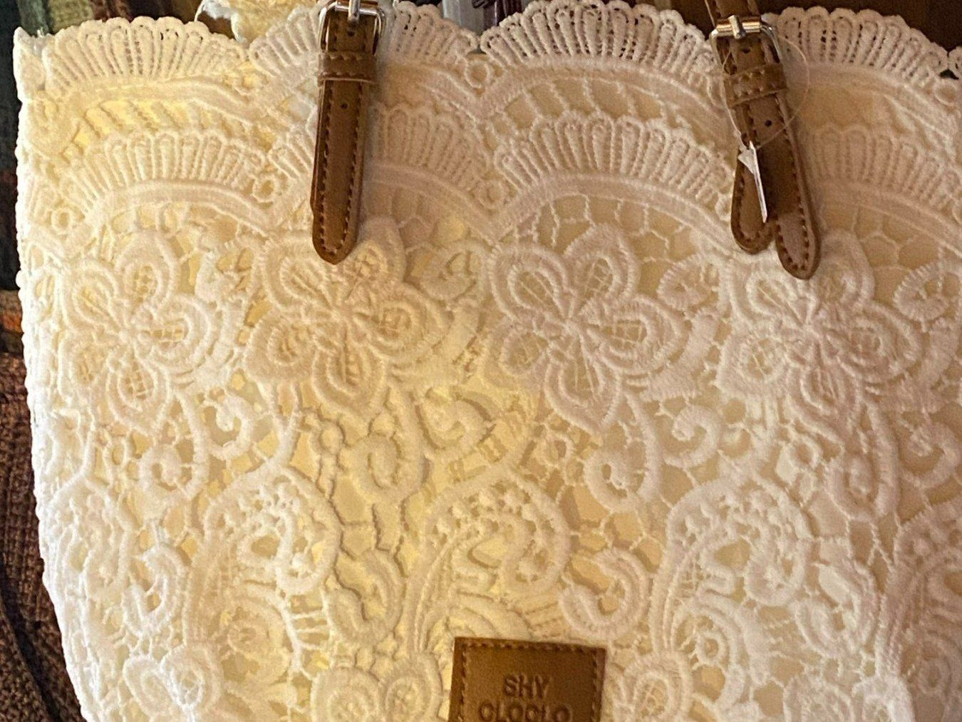 Borse da donna: VINTAGE HANDTASCHE HÄKEL STYLE-WEISS – Nuovo (secondo la descrizione) da Meienried venduto da ManuelaBoutique 4