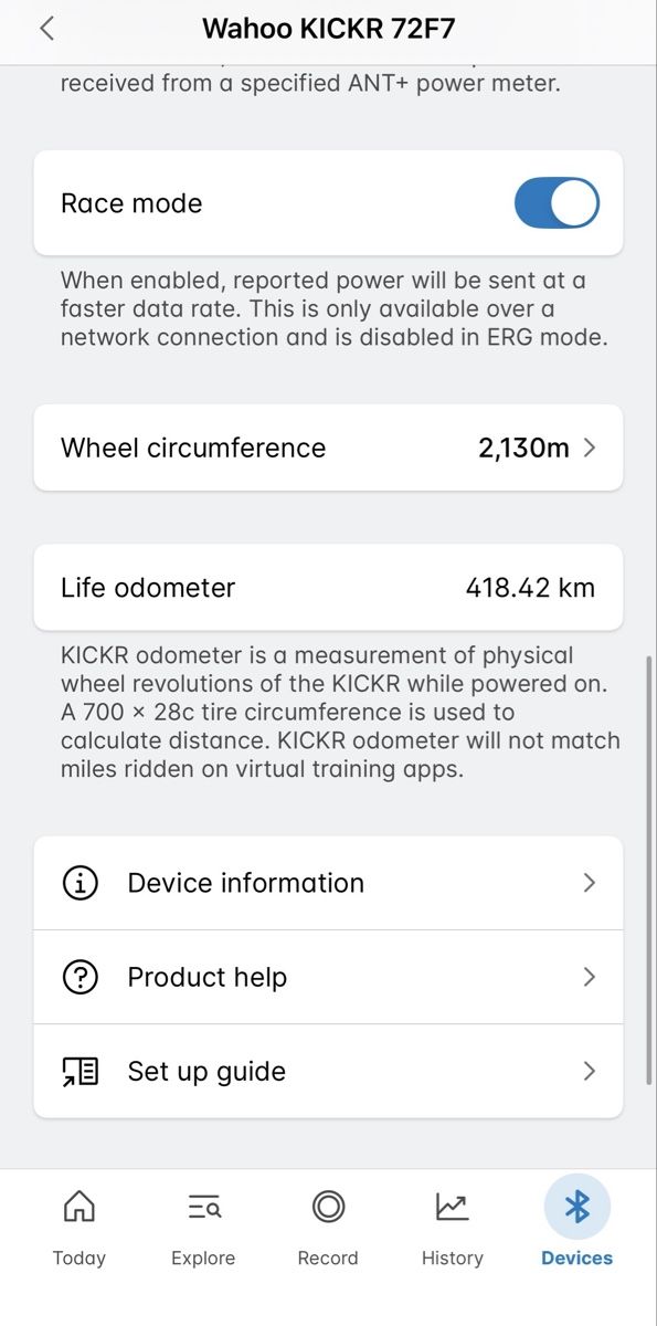 Wahoo Hometrainer: Wahoo Kickr v6 Smart Trainer – Usato da Horw venduto da and_wx8j 3