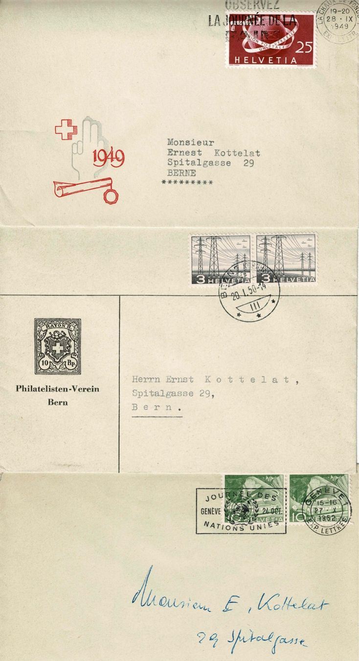 Buste & buste per spedizione: 29 Kottelat-Briefe – Usato da Zürich venduto da Bierino 7