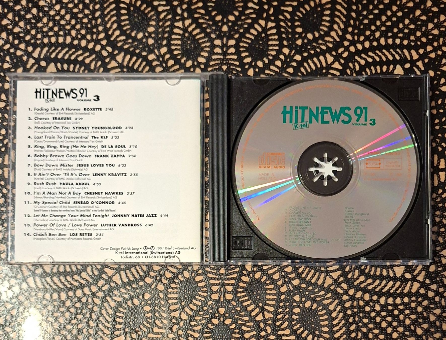 CD: Hit News 91 Vol.3, Hit Compilation CD Sampler 1991 – Usato da Schönenberg TG venduto da Gregolino76 2
