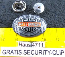 HARLEY DAVIDSON MOTOR CYCLES PIN TRAUMFÄNGER m.SECURITY-CLIP