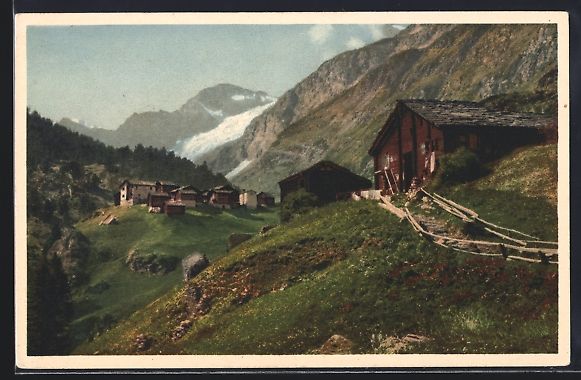 Ansichtskarten: AK Zermatt, Häuser in Zmutt – Gebraucht aus Berlin von bartko-reher