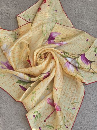 Seidenfoulard Codello 88 x 88 cm, handrolliert