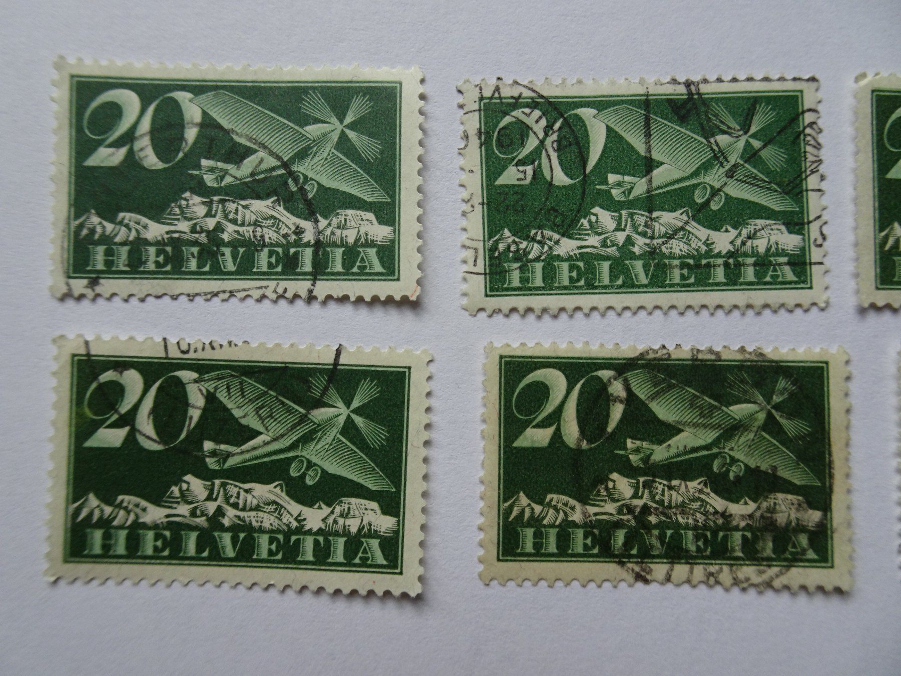 Alle Briefmarken: 1923-1930 Flugpost – Gebraucht aus Aadorf von Chnorli-Furz 1