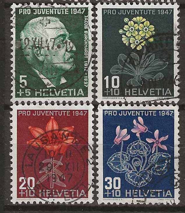 Tutti i francobolli: PJ047 - Pro Juventute 1947 obl. – Usato da Trélex venduto da Phil_Albert