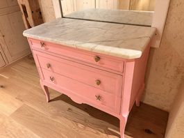 Commode style Louis XV marbre, prête à peindre