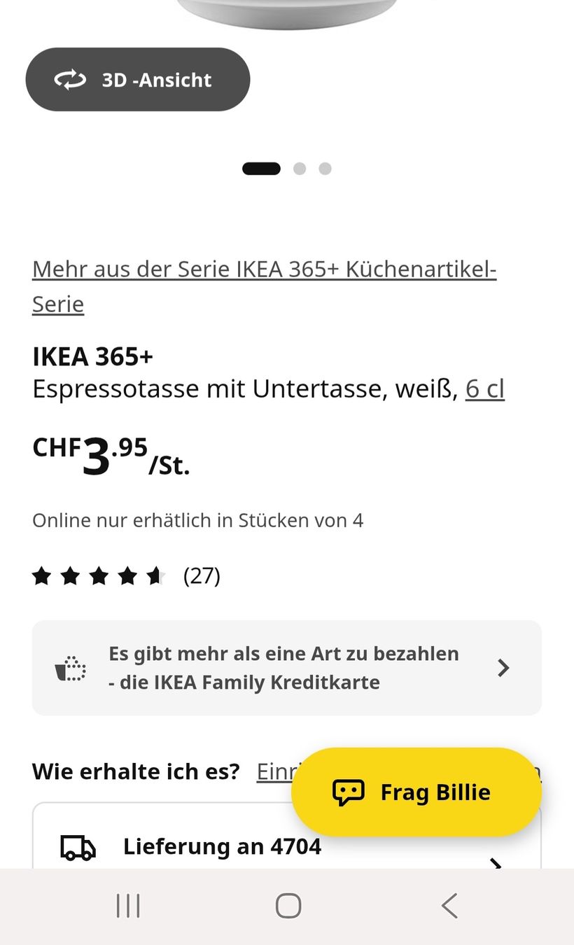 Ikea Tazze: 6er Espresso Tassen Set von Ikea – Nuovo (secondo la descrizione) da Härkingen venduto da er_ha62 1
