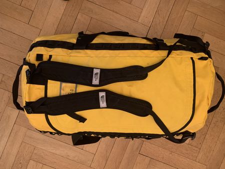 The North Face Base Camp Duffel gelb schwarz gebraucht