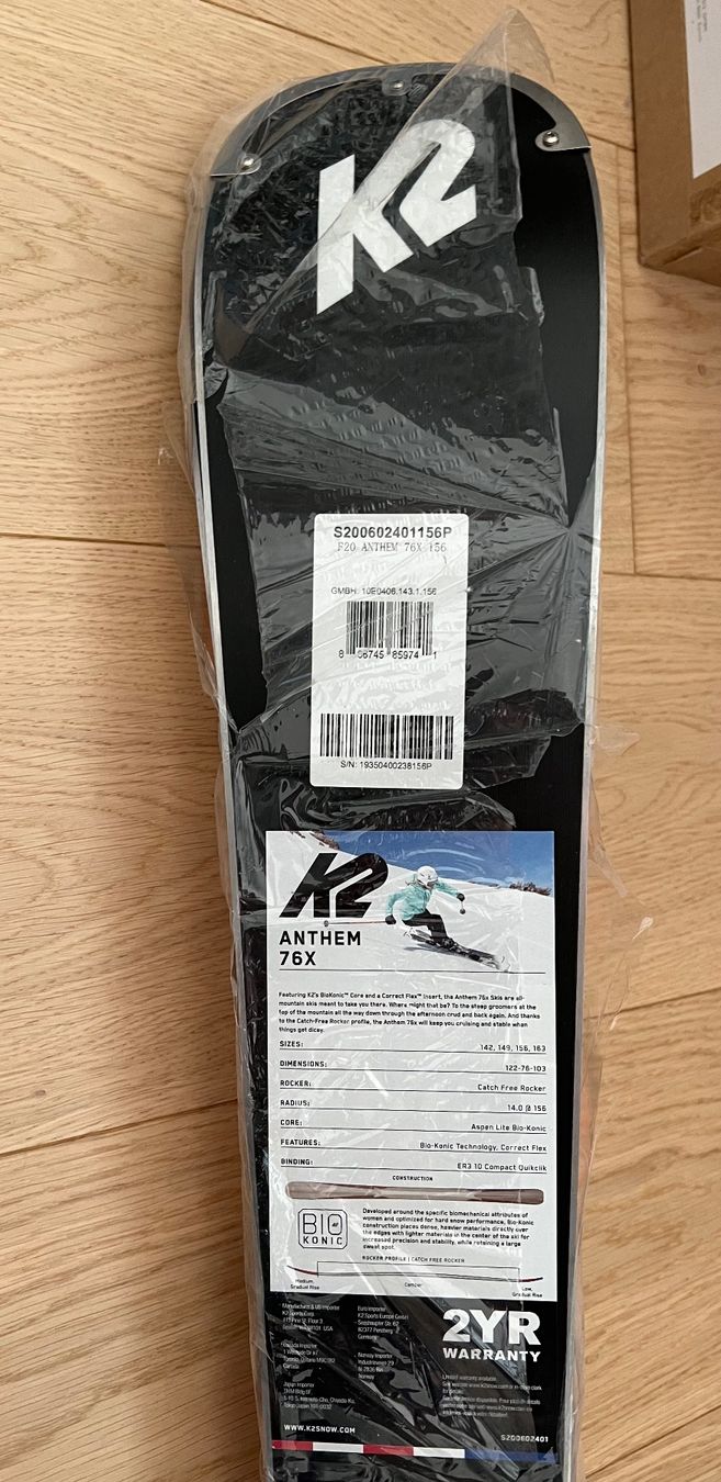 K2 Sci: ski K2 + marker binding  NEW Occasion – Nuovo e nell'imballaggio originale da Corsier GE venduto da Karol_save_planet 3