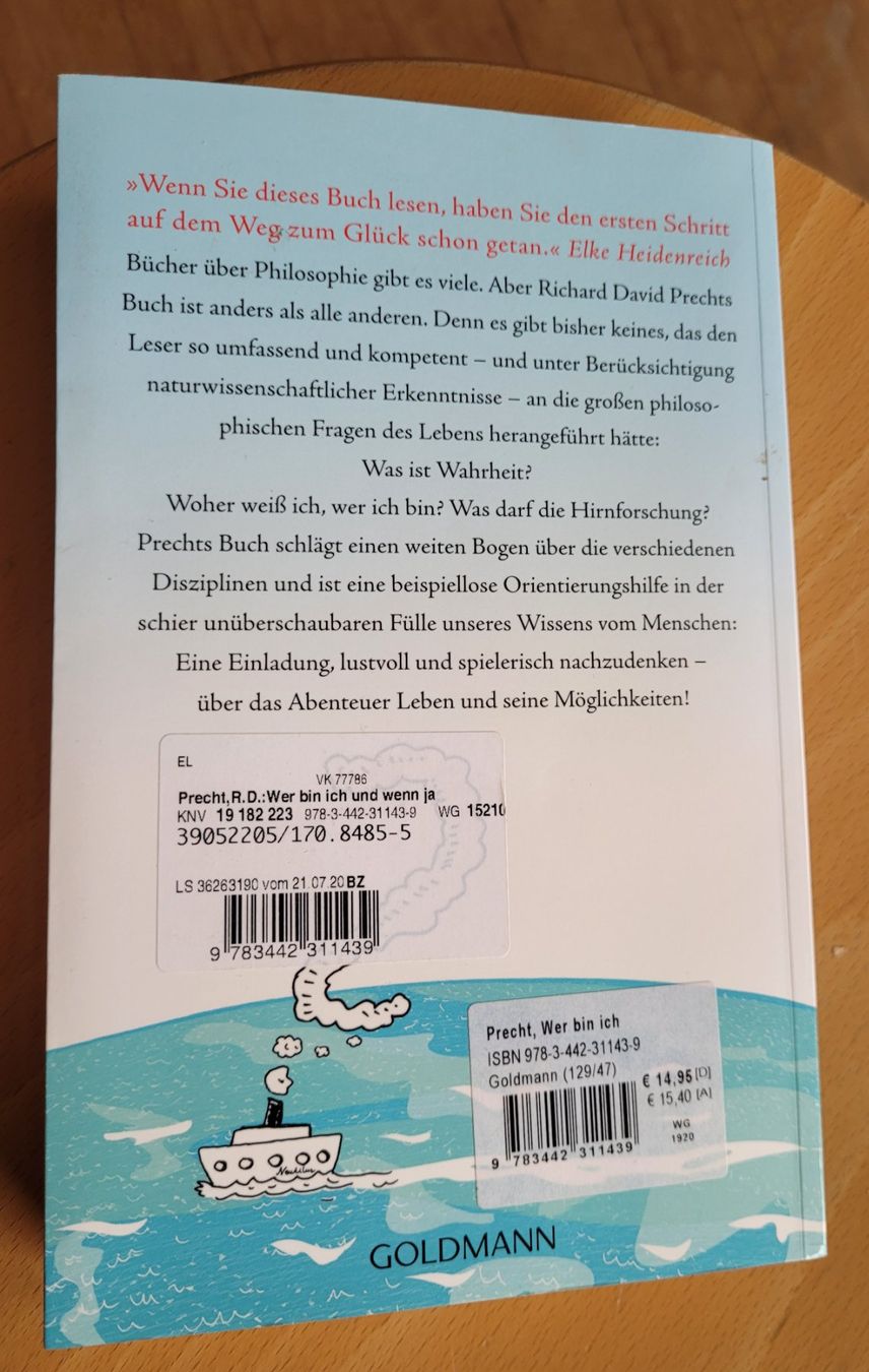Libri: Wer bin ich, Precht – Nuovo (secondo la descrizione) da Winkel venduto da Tongabonga 1