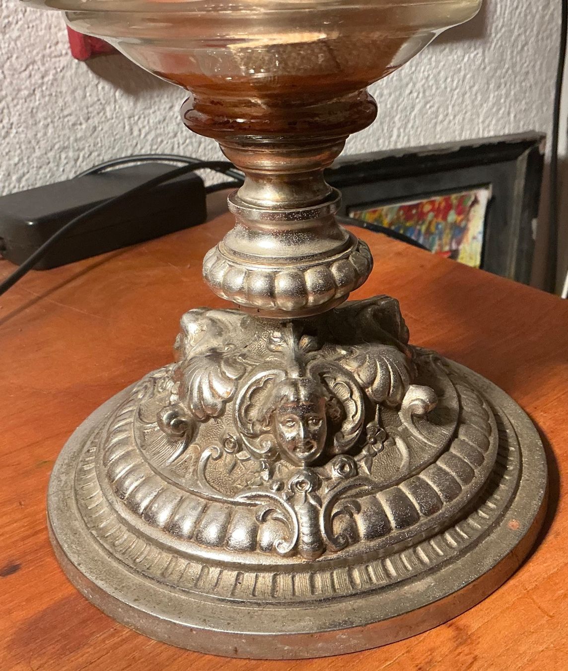 Lampade: Sehr schöne alte Petrollampe (ca.1920) . – Usato da Basel venduto da wid_58gv 2
