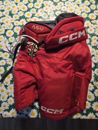 CCM Tacks AS-V Eishockeyhose rot Junior Small gebraucht
