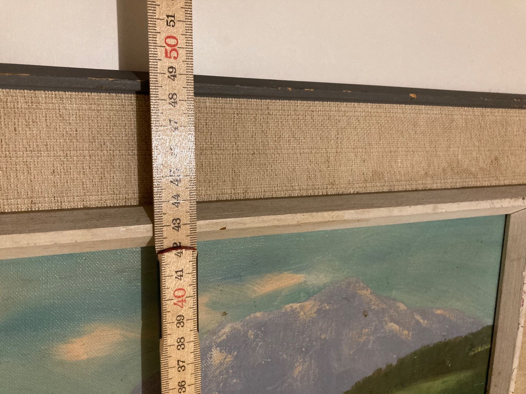 Dipinti: Iseli Landschaftsgemälde Lenzerheide mit See, Wiese, Berge – Usato da Hirzel venduto da pjn_d7xp 7