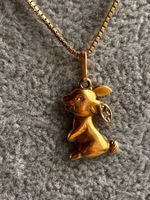 Goldkette mit süssen Hasen Anhänger 🐰💎✨