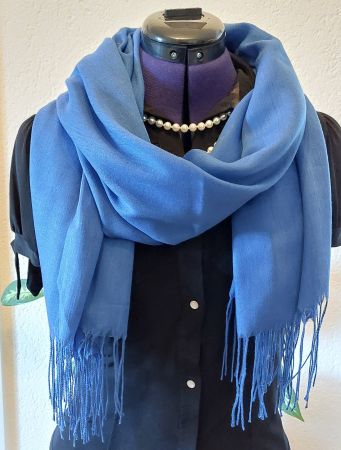 Weiche Pashmina Schal blau