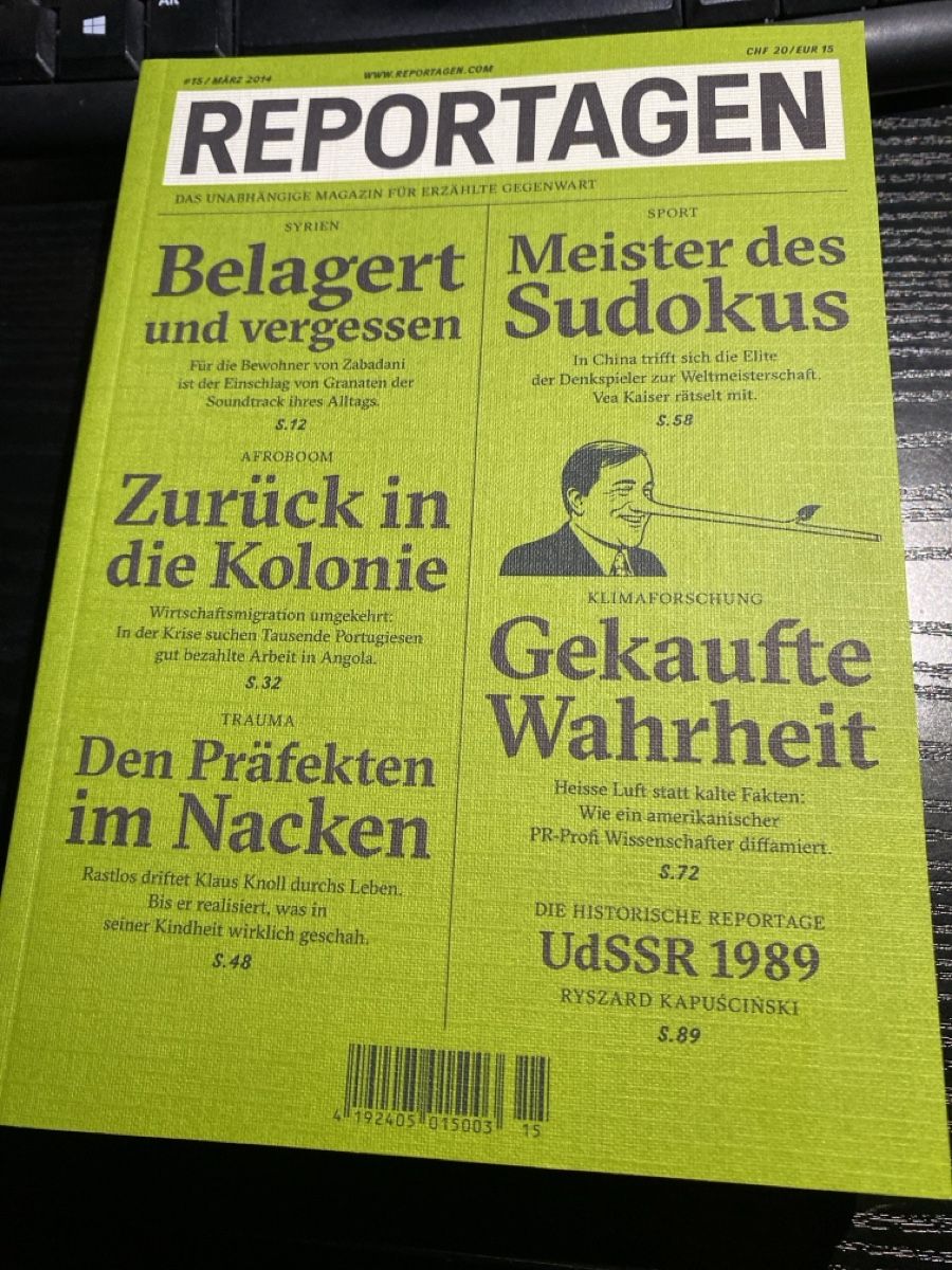 Riviste & Magazine: Reportagen Nr. 15, 2014 – Usato da Erlinsbach SO venduto da Silverstorm