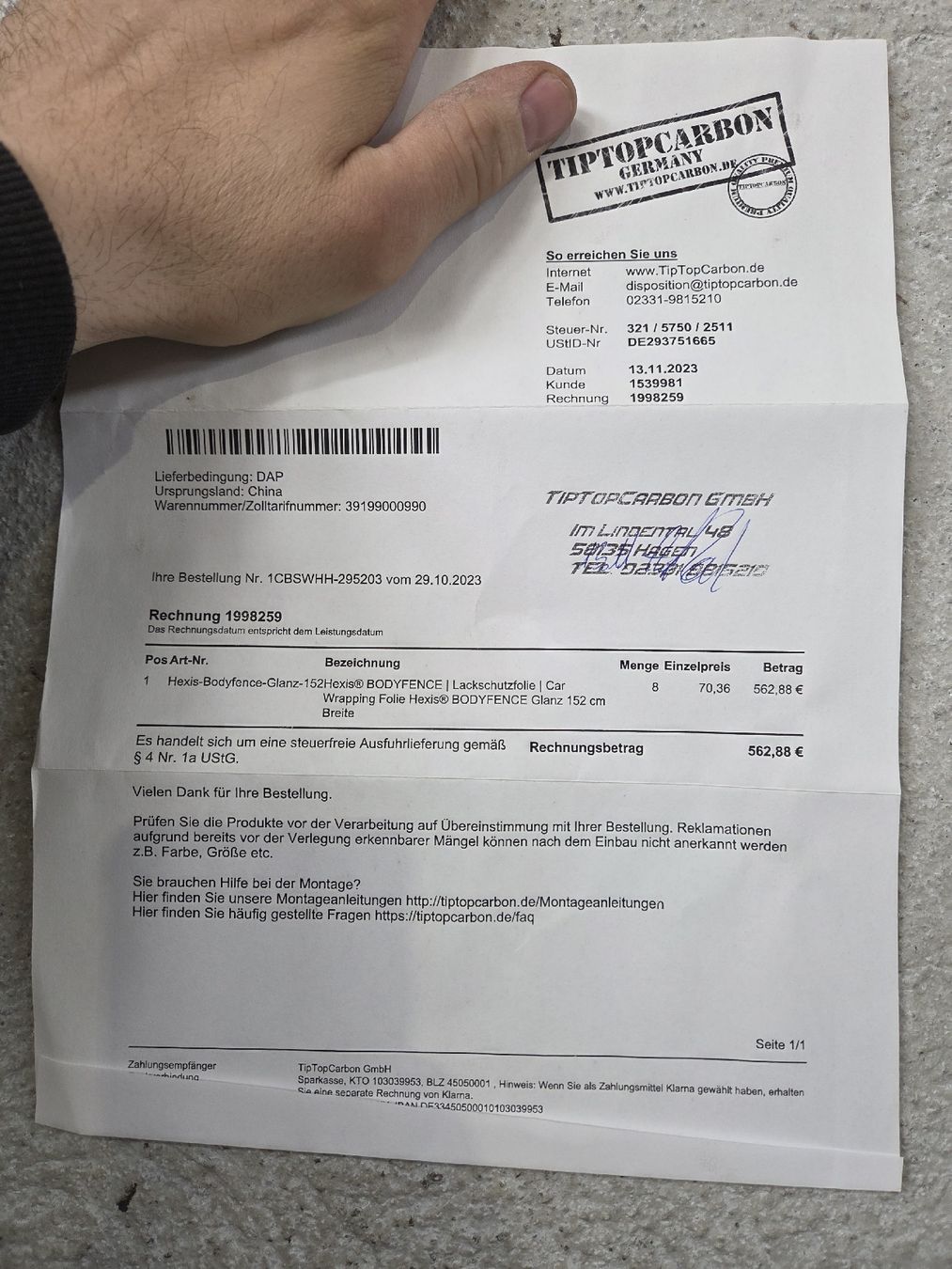 Ritocchi & pellicole di protezione: Lackschutzfolie – Nuovo (secondo la descrizione) da Anglikon venduto da Bieterkampf 2