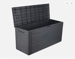Gartenbox Kunststoff Anthrazit L 120 cm B 57 cm