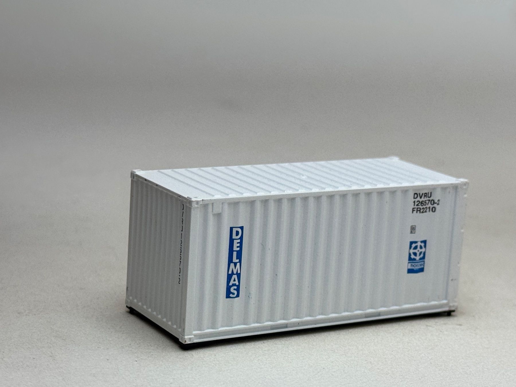 Modellini di ferrovie: EB- 20 Ft. Container Delmas weiss – Usato da Elm venduto da Wikmtz 1
