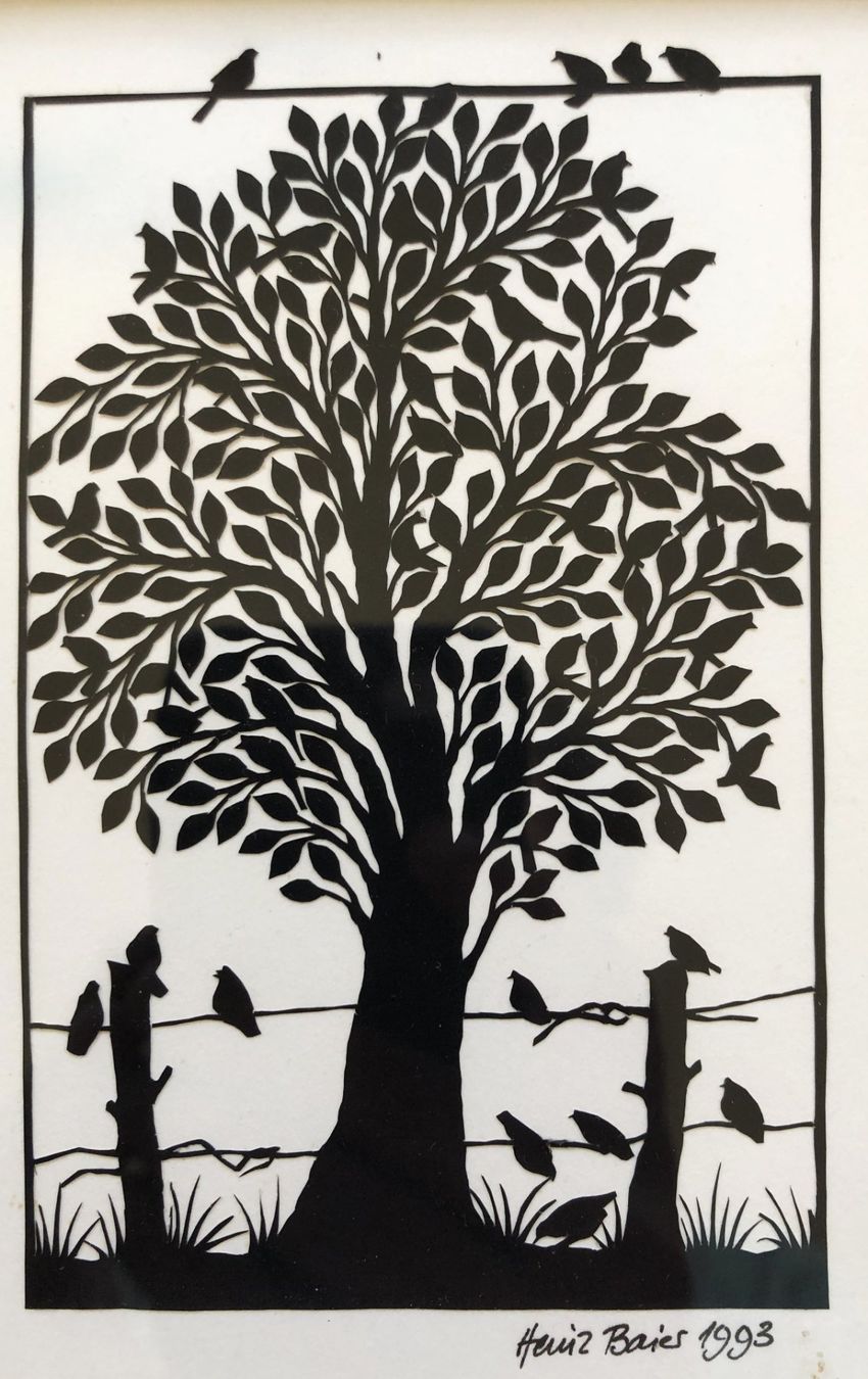 Grafiken & Lithographien: Heinz Baier - 3x Original Scherenschnitte – Gebraucht aus Schaffhausen von durruti 1
