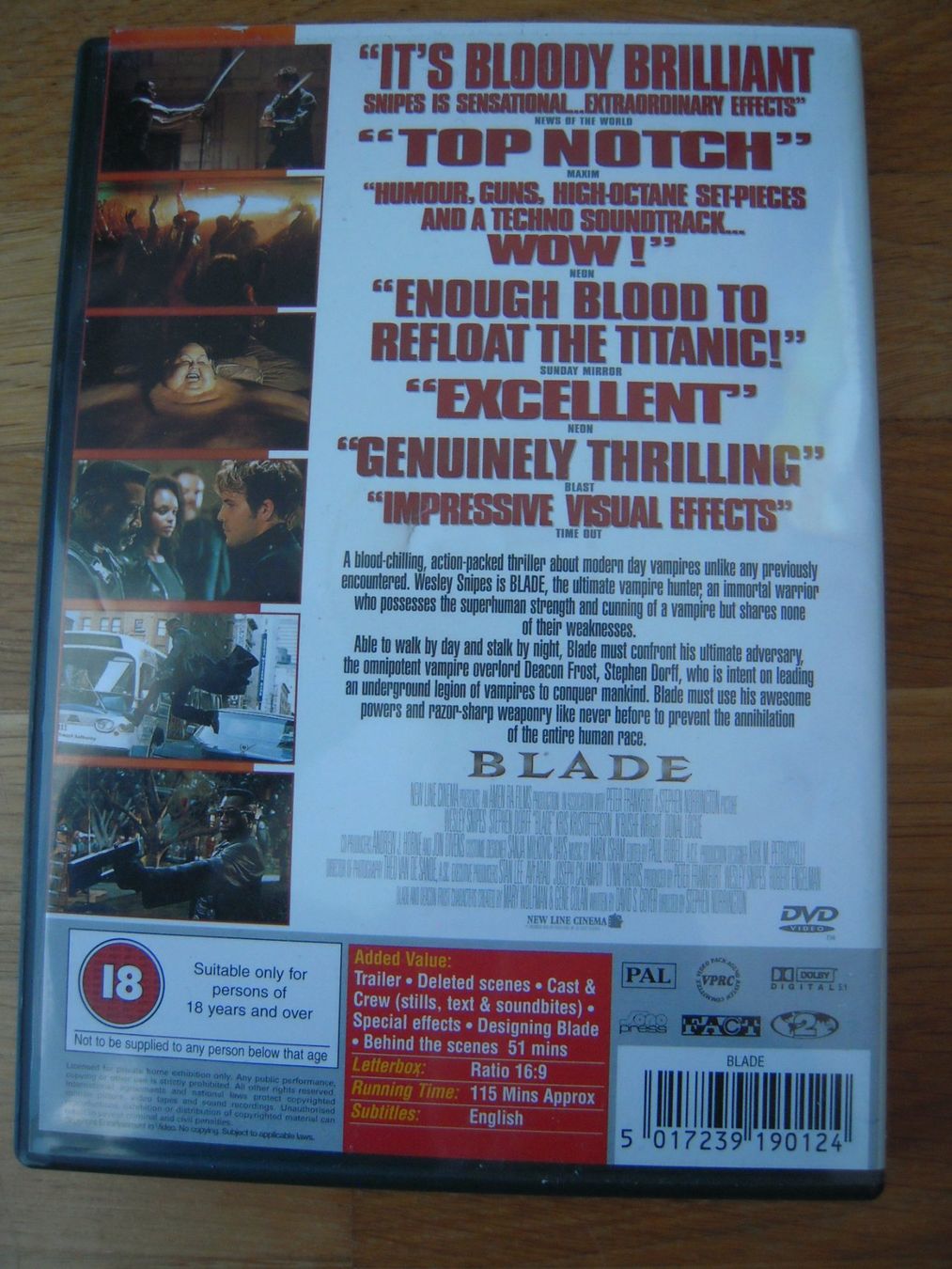Tutti i DVDs: Blade (DVD) Ton: Englisch – Usato da Uzwil venduto da visions77 1