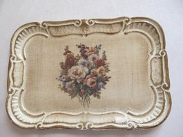 Schönes Vintage Tablett Holztablett Shabby chic Deko
