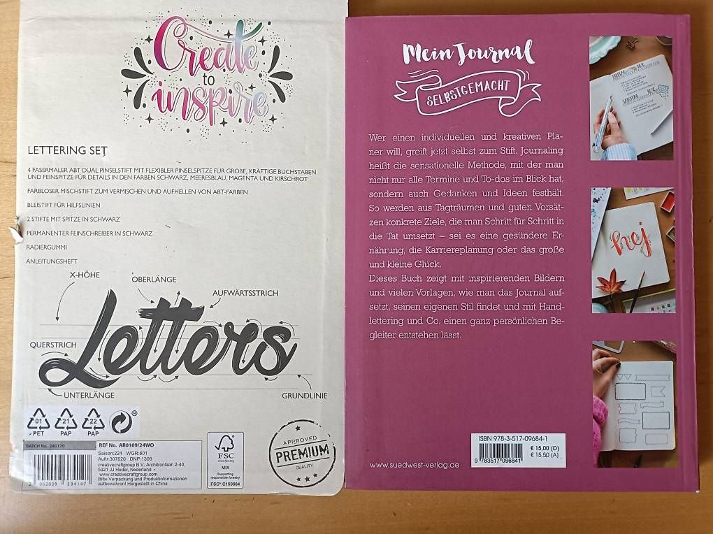 Libri: Lettering - Journaling - Geschenkset – Nuovo e nell'imballaggio originale da Sissach venduto da jgt_6k76 2