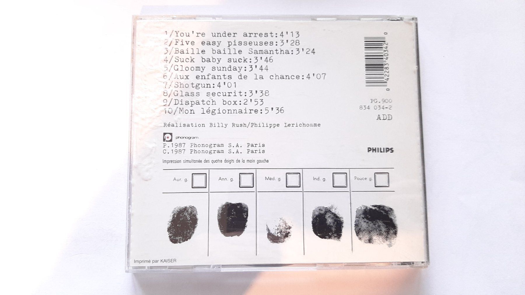 CDs: CD Serge Gainsbourg -You're under arrest – Gebraucht aus Pully von bro_n52j 1