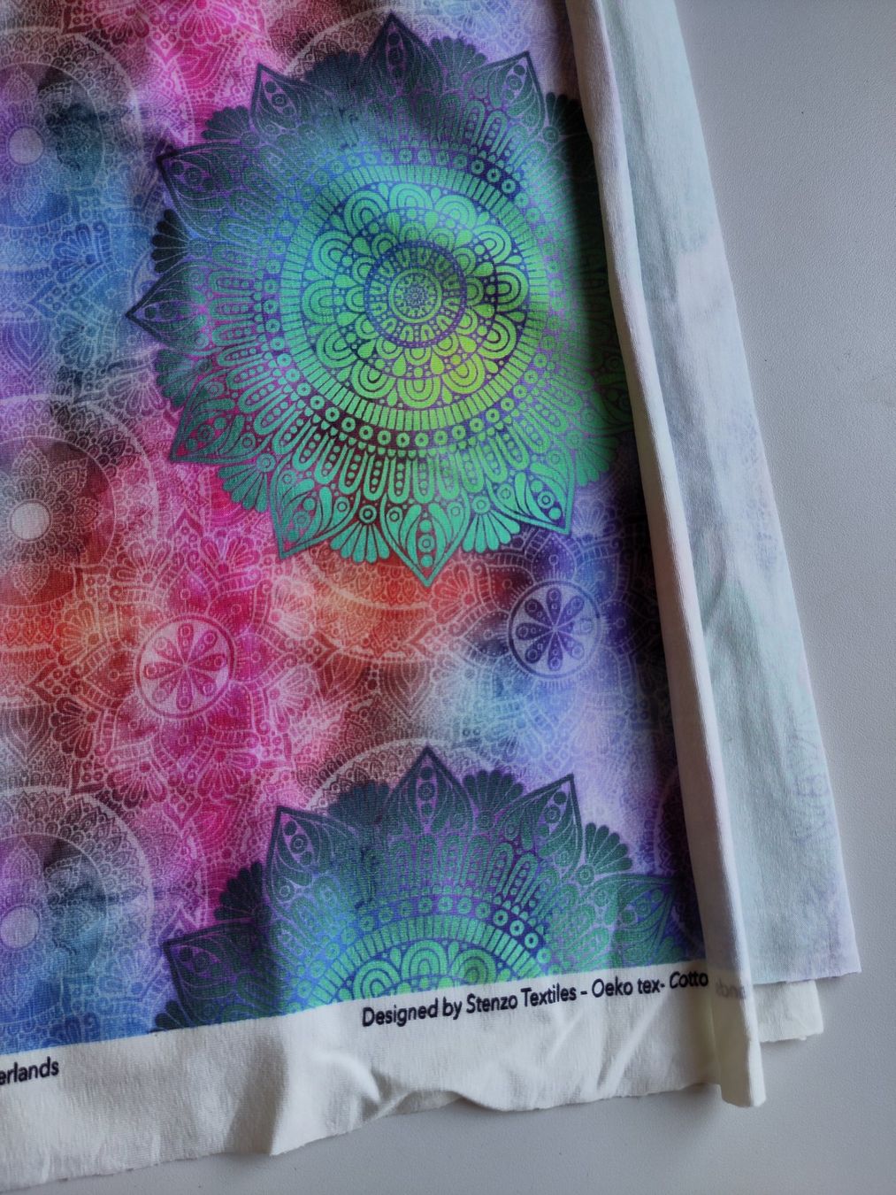 Stoffe: Jerseystoff Mandala by Stenzo Textiles – Neu (gemäss Beschreibung) aus Matt von Domadaya 1