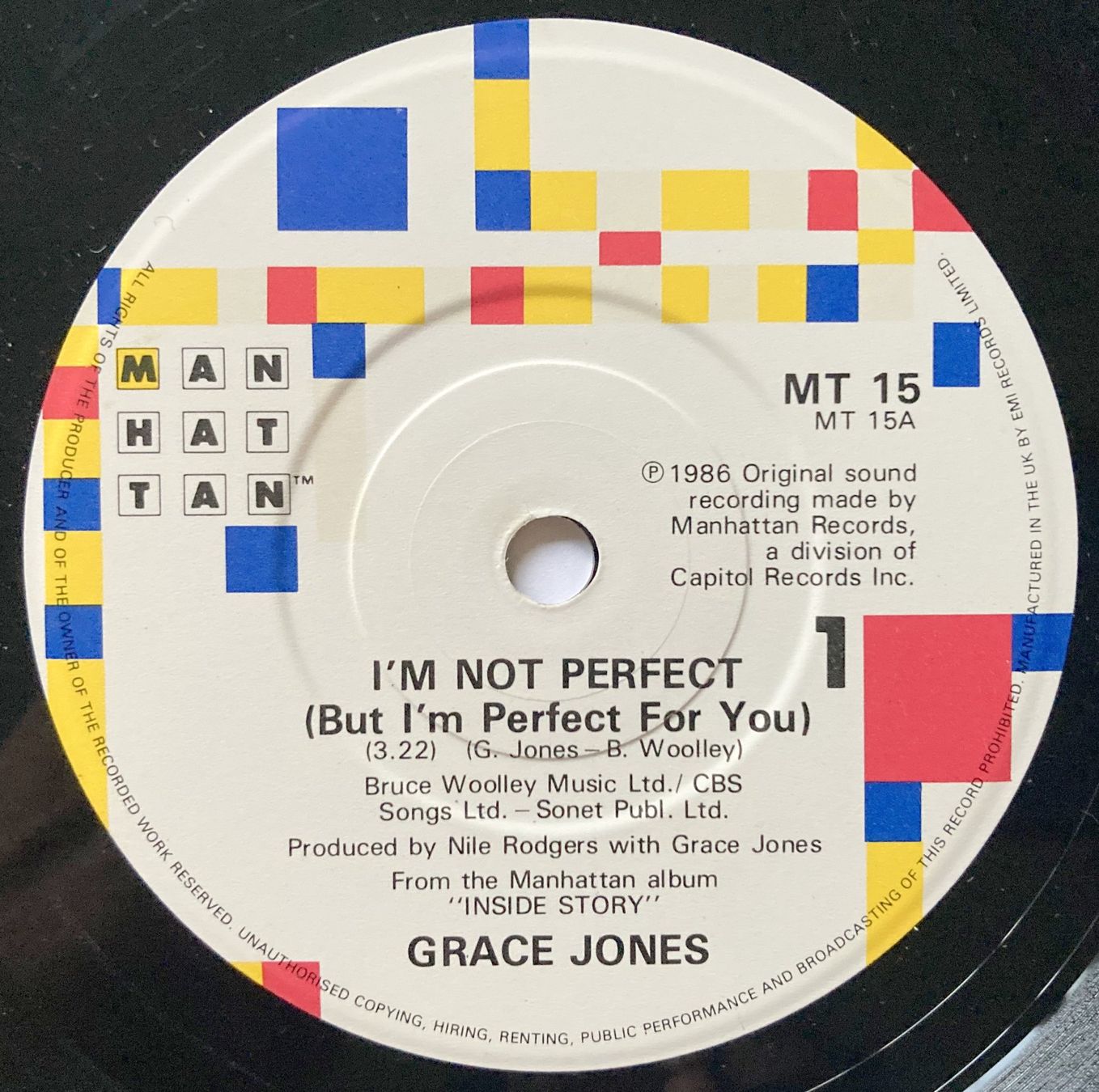 Schallplatten: GRACE JONES - I'M NOT PERFECT – Gebraucht aus Bottens von hotter-than-hell 2