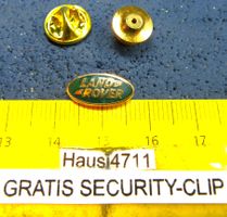 LAND ROVER AUTO LOGO PIN KLEIN ENAMEL GOLDIG m.SECURITY-CLIP